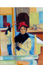 Little Girl in Red Hat